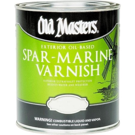 OLD MASTERS Spar Marine Varnish, SemiGloss, Liquid, 1 gal, Pail 92501